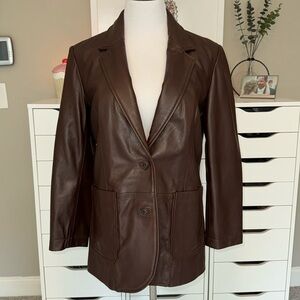 Quince 100% Sheep leather blazer size M